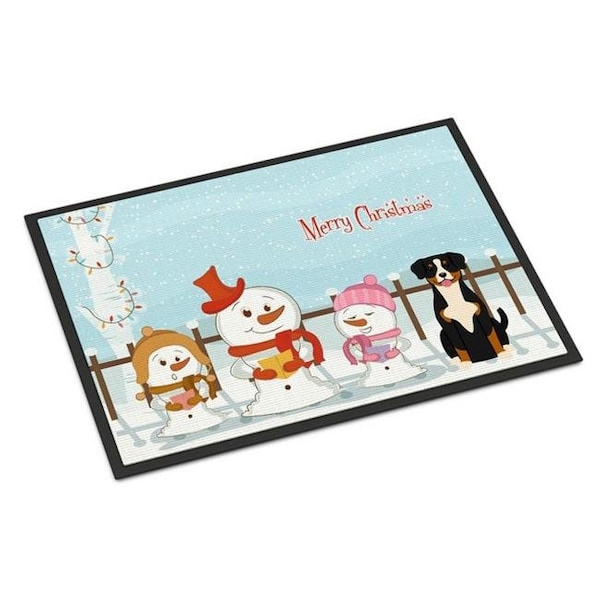 Carolines Treasures Carolines Treasures BB2369MAT Merry Christmas Carolers Entlebucher Indoor or Outdoor Mat; 18 x 0.25 x 27 in. BB2369MAT - main